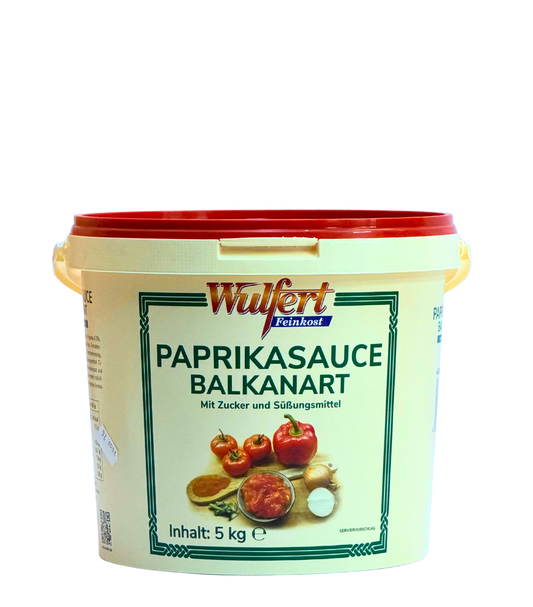 Wulfert Paprikasauce Balkan Art 5Kg Eimer