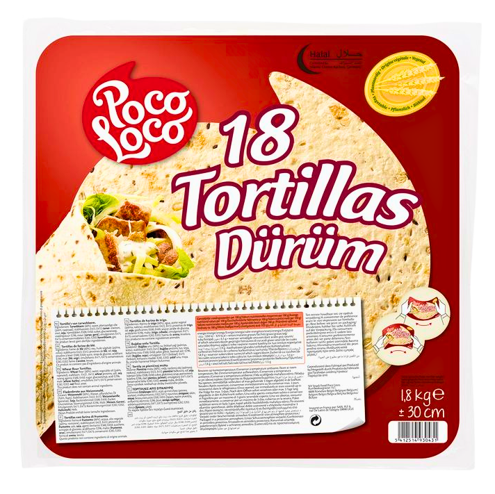 Poco Loco Drm Tortillas 18 Stk