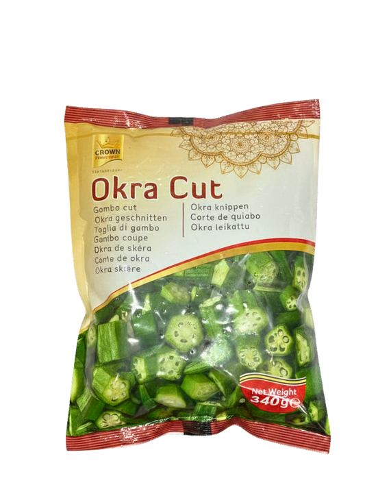 Crown Okra Cut 340gm