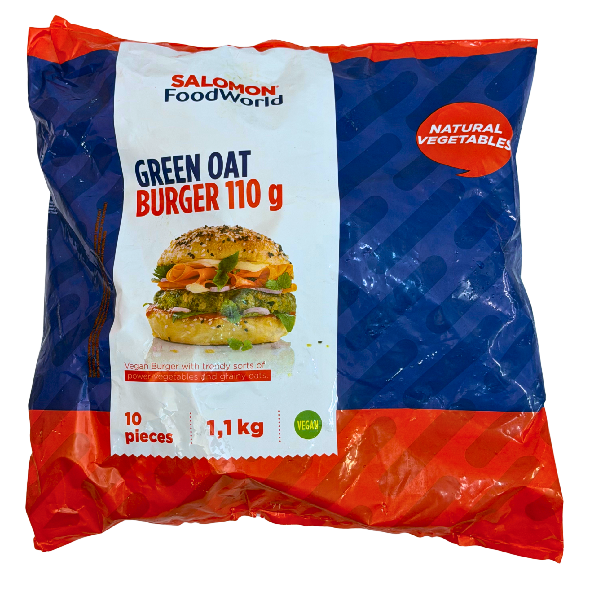 Salomon Vegan Green OAT Burger 8x125g 110gr 1,1Kg