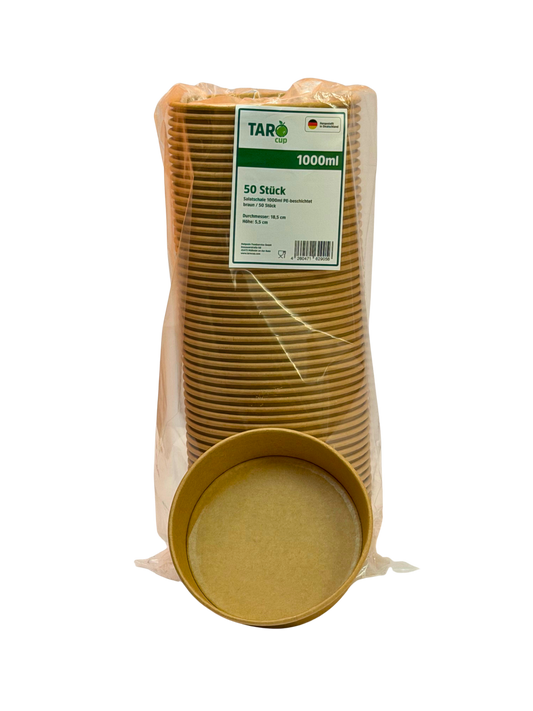 Salatschale Braun 1000ml 50Stk.