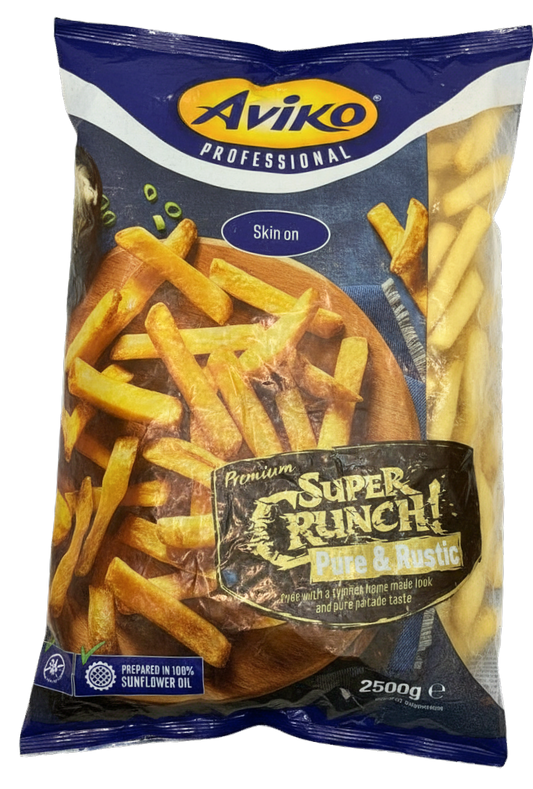 Aviko Super crunch 9,5mm mit Schale TK 2,5Kg