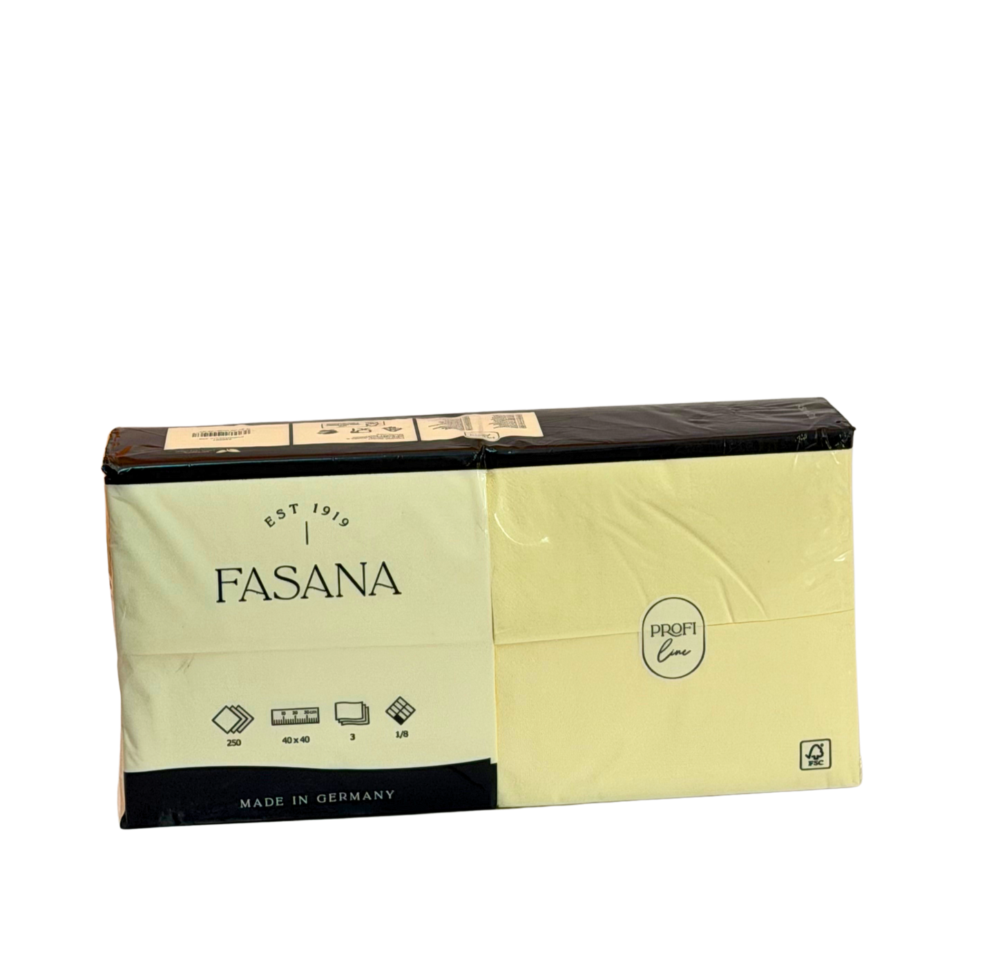 Servietten 3 Lagig Creme 14 F 33x33 250Stk. 228555