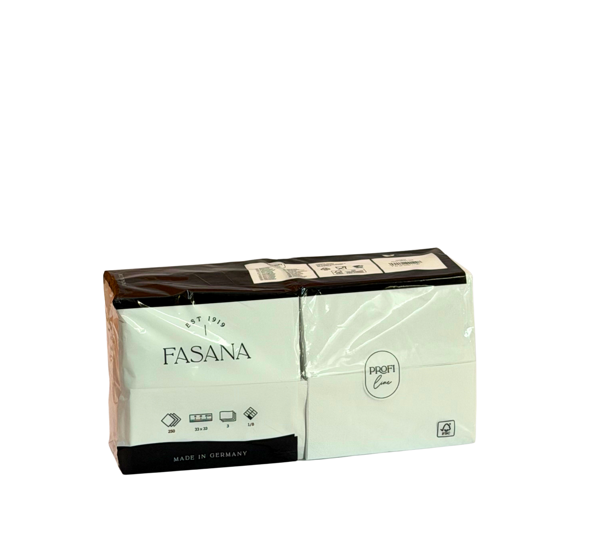 Servietten 3 Lagig Weiss 18F 33x33 250Stk.