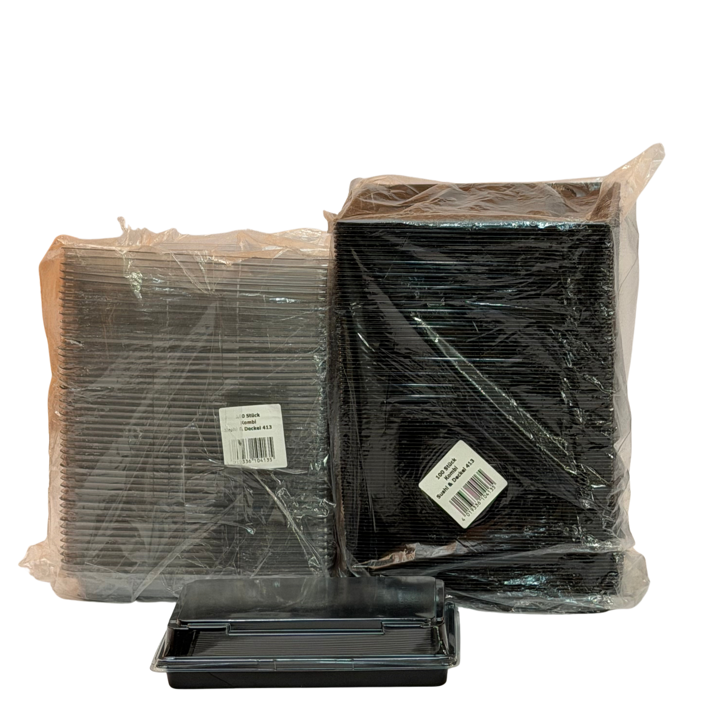 Sushi Schale + Deckel 215x130x18 PET 2120-413 100Stk.