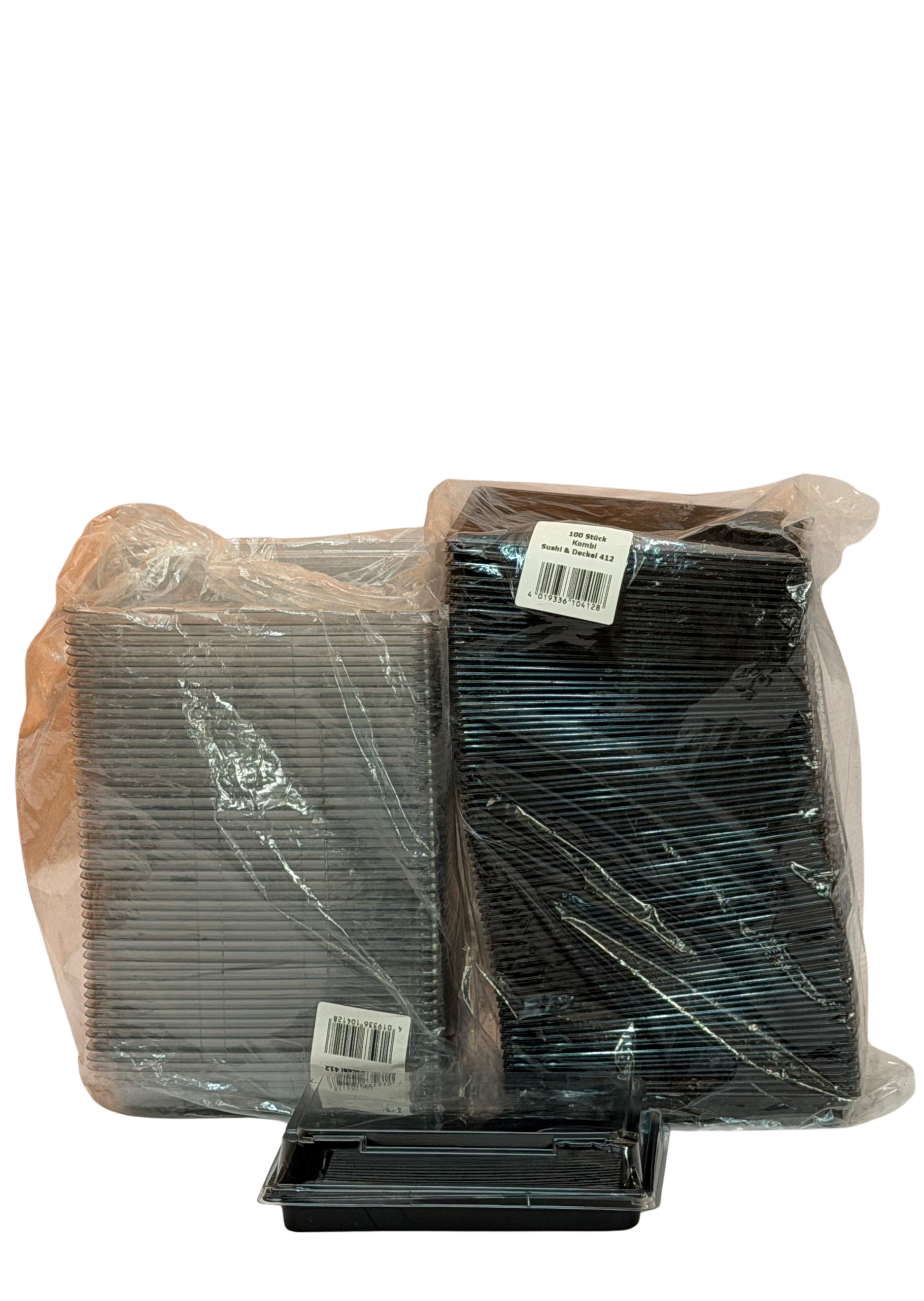 Sushi Schale + Deckel 185x127x20 PET 412 100Stk.