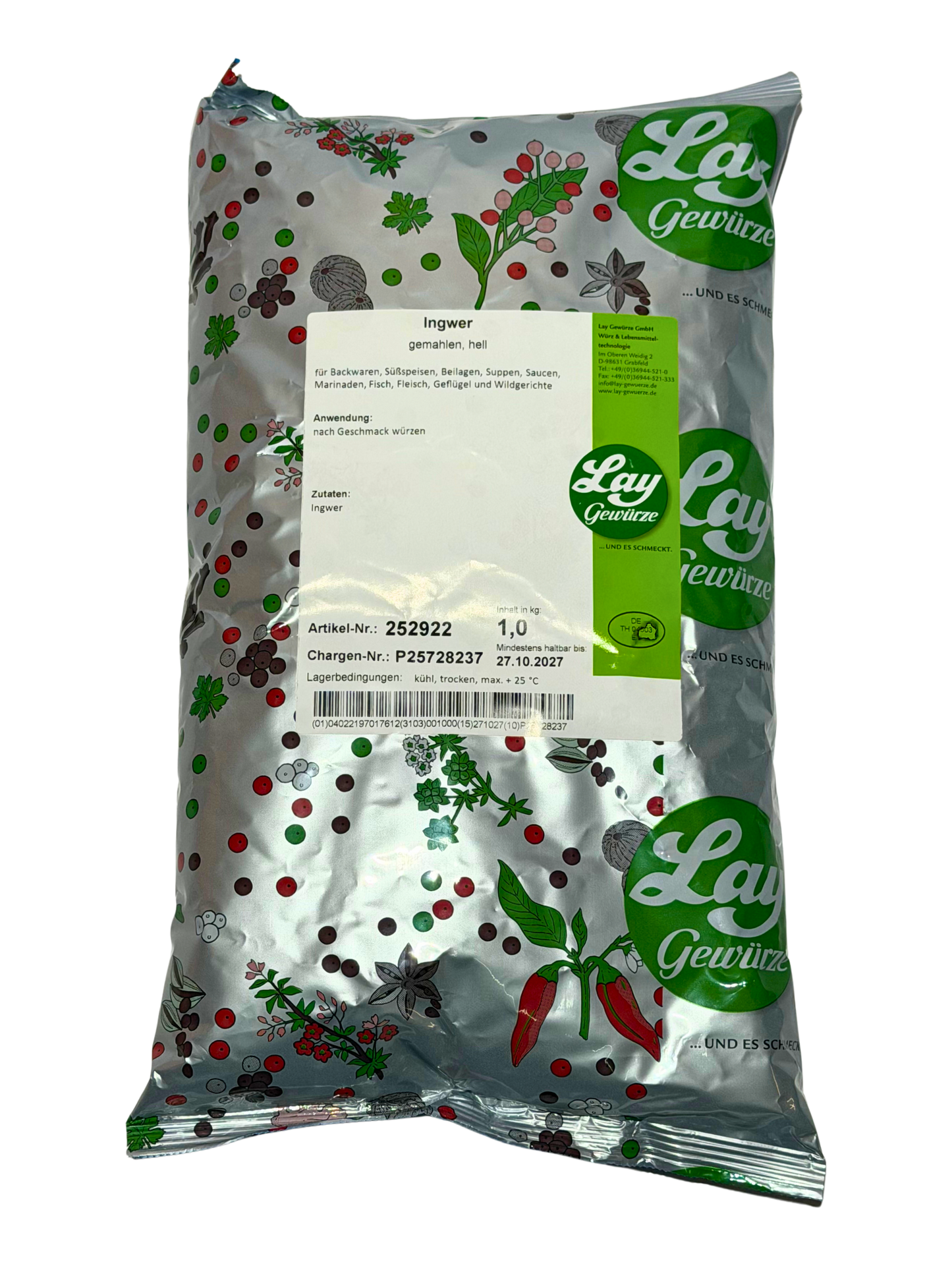 Lay Ingwer Gemahlen 1Kg
