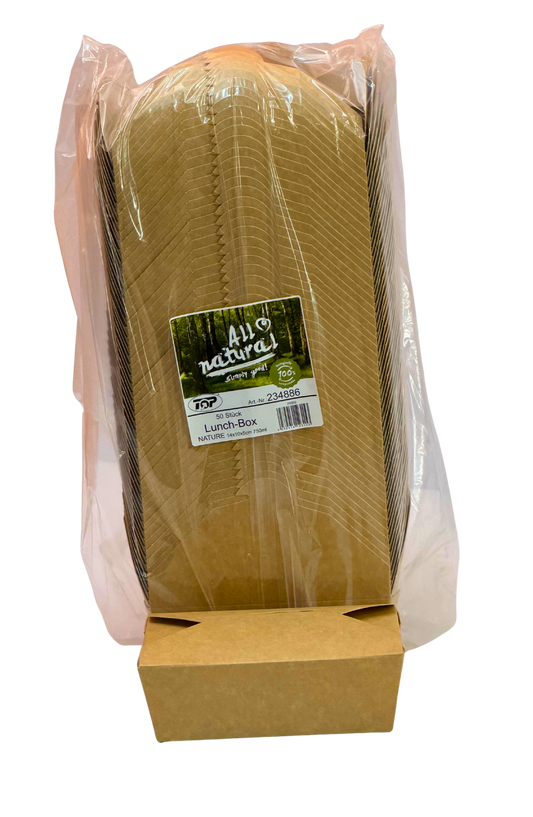 LunchBox Braun Natur 50St k. IPF10 14x10x5 234886