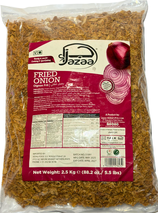 Jazaa Zwiebel geröstet 2,5 Kg Beutel