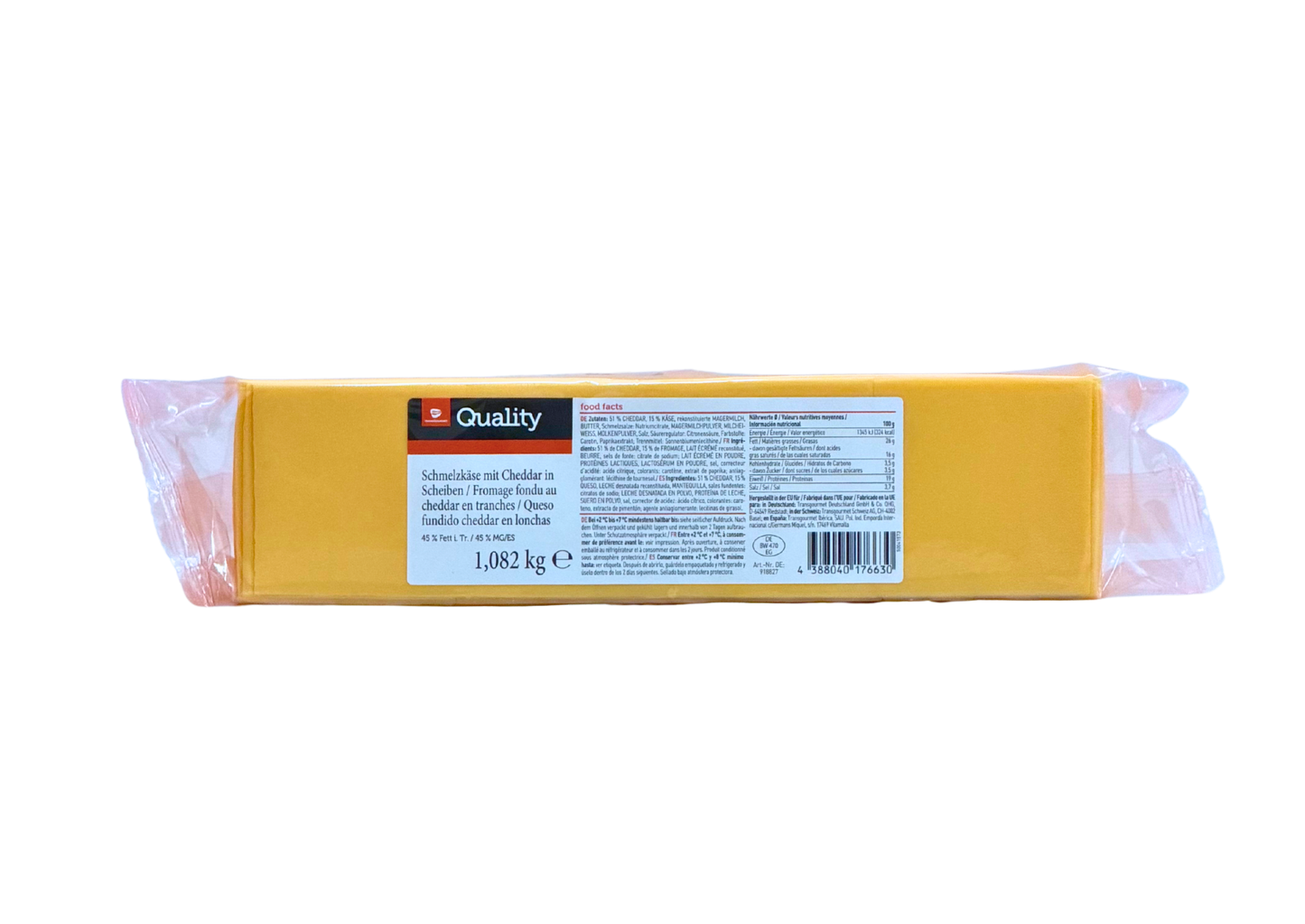 Cheddar 51% mit Käse 15% Mix 1.082Kg