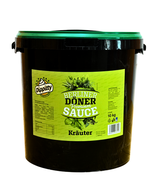 672-Dippitty Berliner Premium Döner Sauce Kräuter 10Kg Eimer