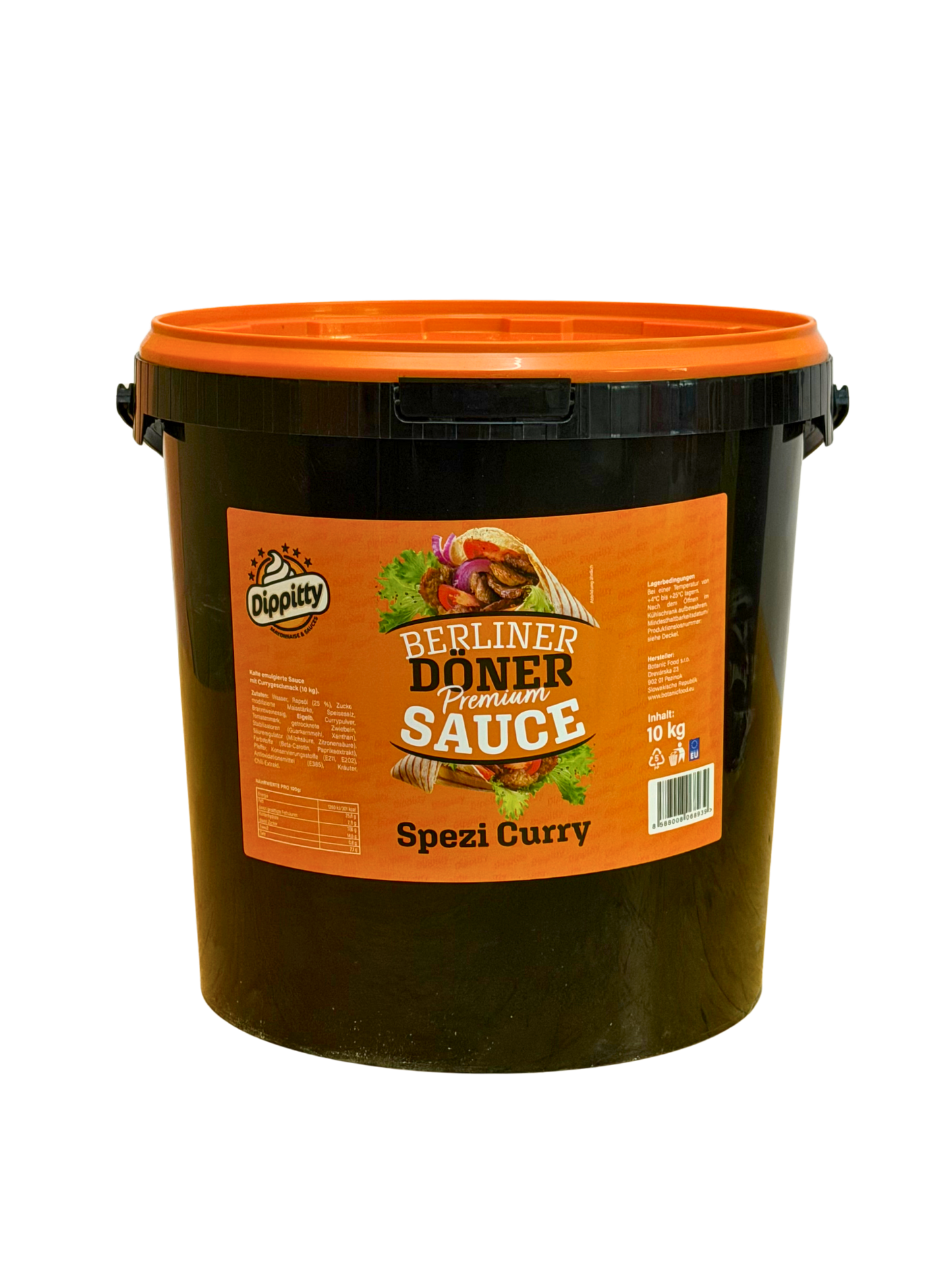 673-Dippitty Berliner Premium Doner Sauce Spezi Curry 10 Kg