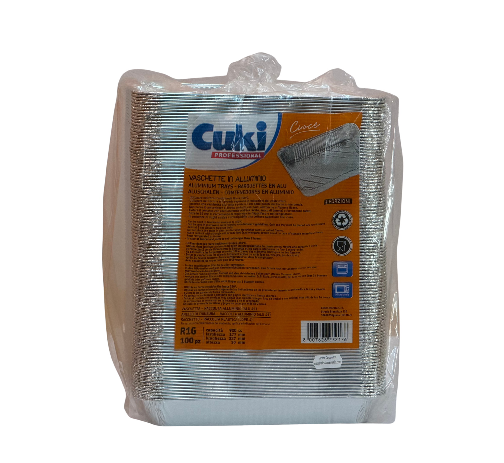 217-R1G Alu Mensch 920cc ungeteilt 100Stk.